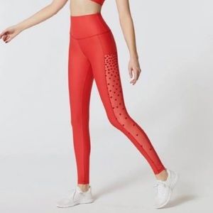 Beach Riot Heart Mesh Leggings